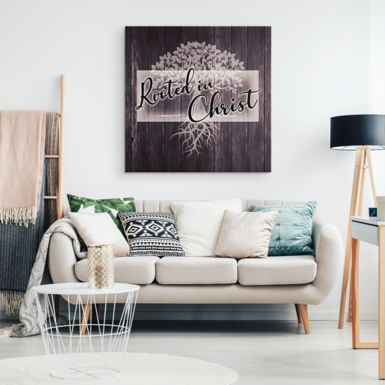 Rooted In Christ Canvas Wall Art 1
