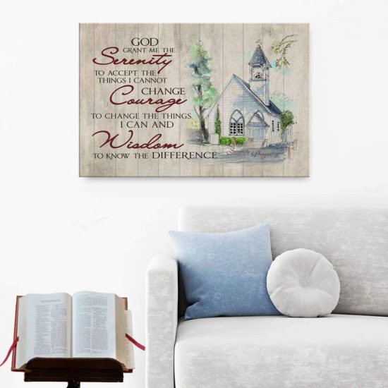 Serenity Prayer Canvas Wall Art 1