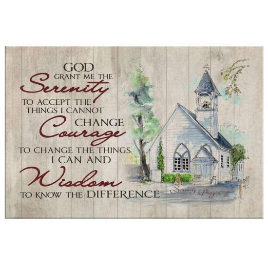 Serenity Prayer Canvas Wall Art 2