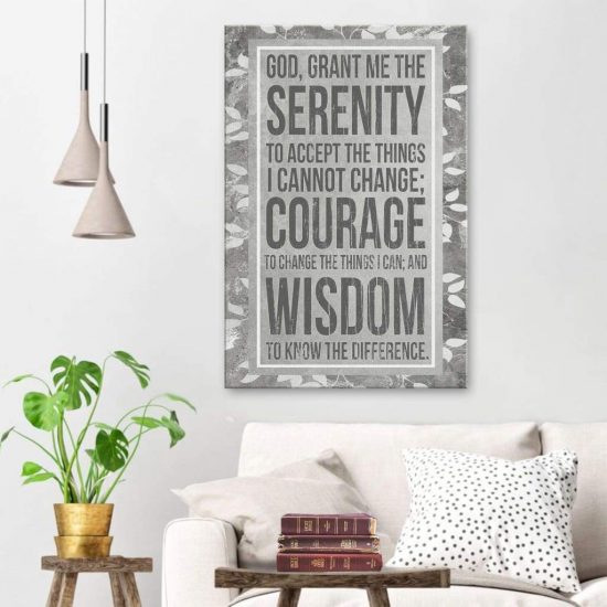 Serenity Prayer Canvas Wall Art