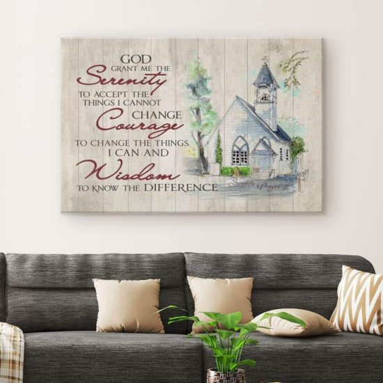 Serenity Prayer Canvas Wall Art