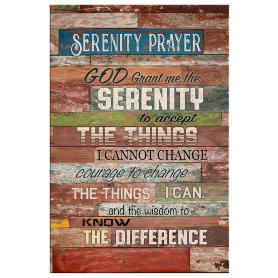 Serenity Prayer Canvas Wall Art Christian Wall Art 2