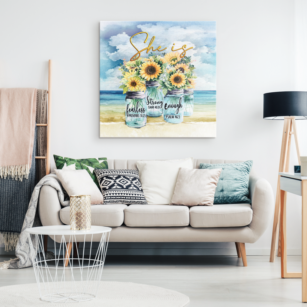 She-Is-Fearless-Strong-And-Enough-Canvas-Wall-Art-1 Strong And Enough Canvas Wall Art