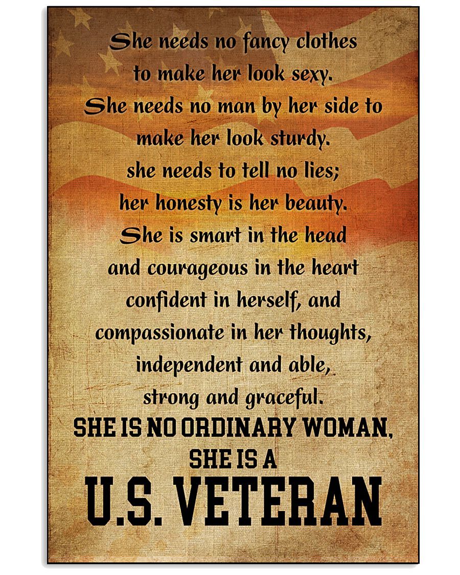 She-Is-No-Ordinary-Woman-She-Is-A-U.S.-Veteran-Canvas-Prints-Wall-Art-Decor She Is No Ordinary Woman She Is A U.S. Veteran Canvas Prints Wall Art Decor