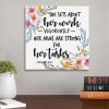 She Sets About Her Work Vigorously Proverbs 31:17 Bible Verse Wall Art Canvas