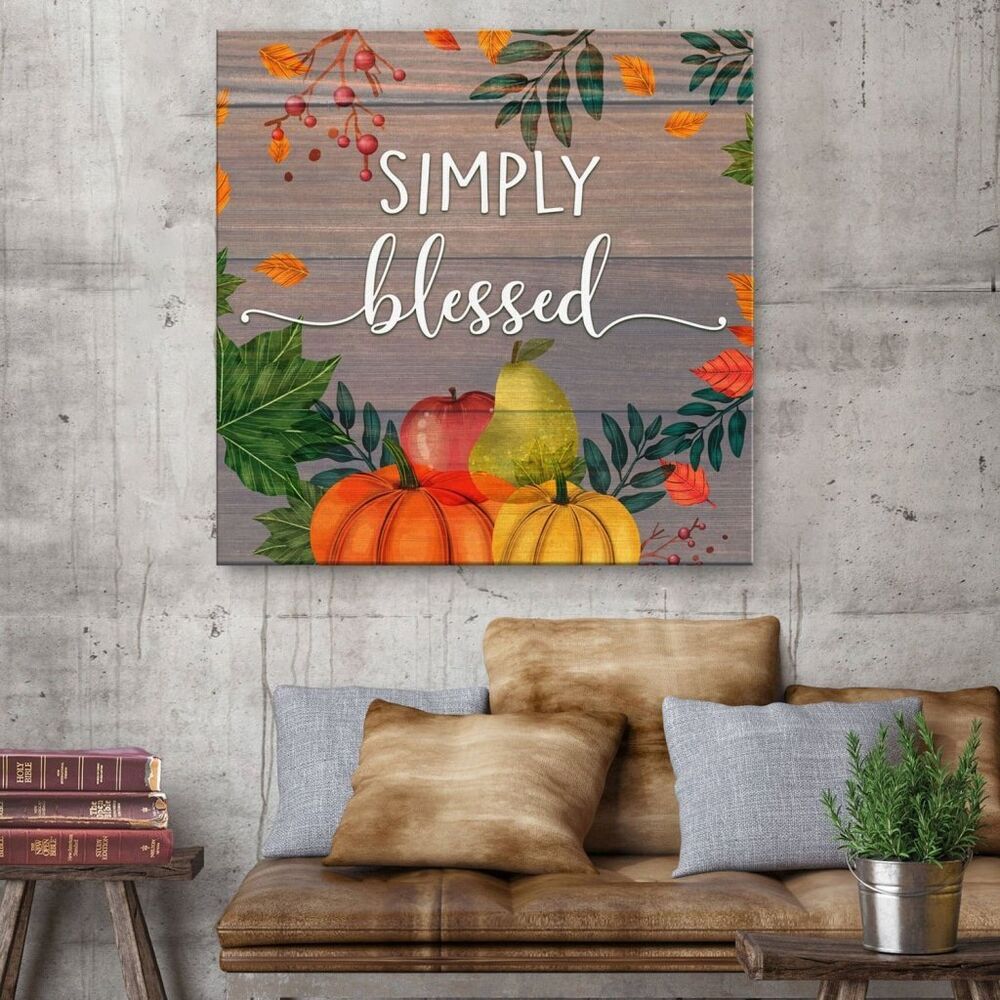 Simply Blessed Canvas Wall Art