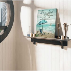 Someday Everything Will Make Perfect Sense Beach And Turtle Canvas Wall Art 3