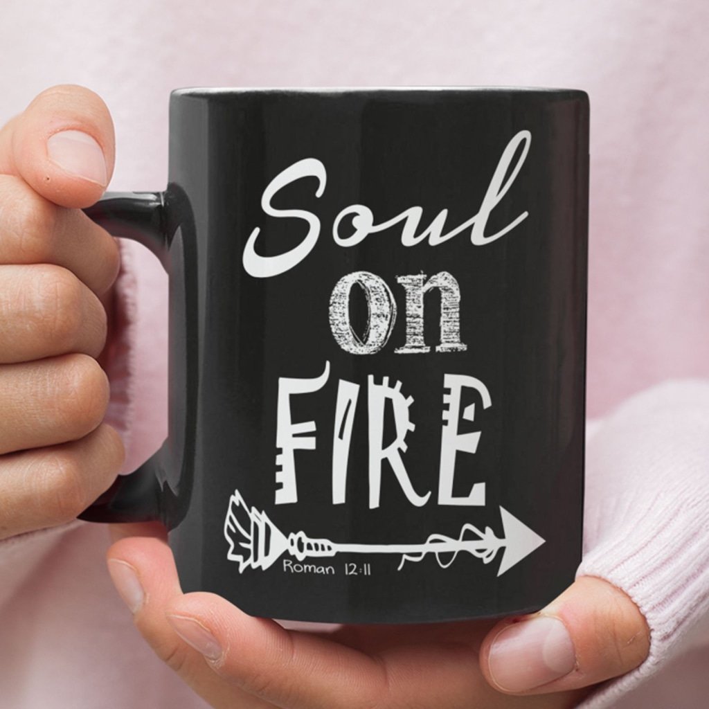 Soul On Fire Romans 12:11 Coffee Mug