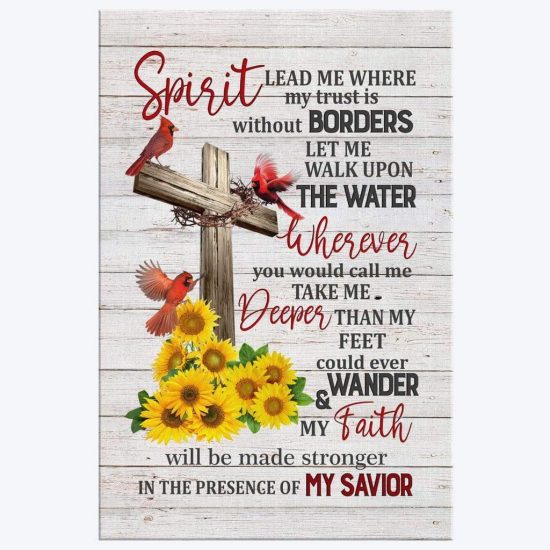 Spirit Lead Me When My Trust Is Without Borders Canvas Wall Art 2