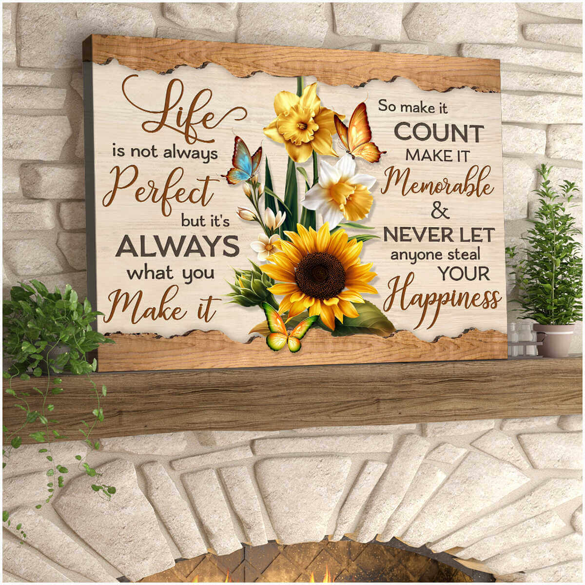 Sunflowers-And-Butterfly-Canvas-Never-Let-Anyone-Steal-Your-Happiness-Wall-Art-Decor-2 Sunflowers And Butterfly Canvas Never Let Anyone Steal Your Happiness Wall Art Decor 2
