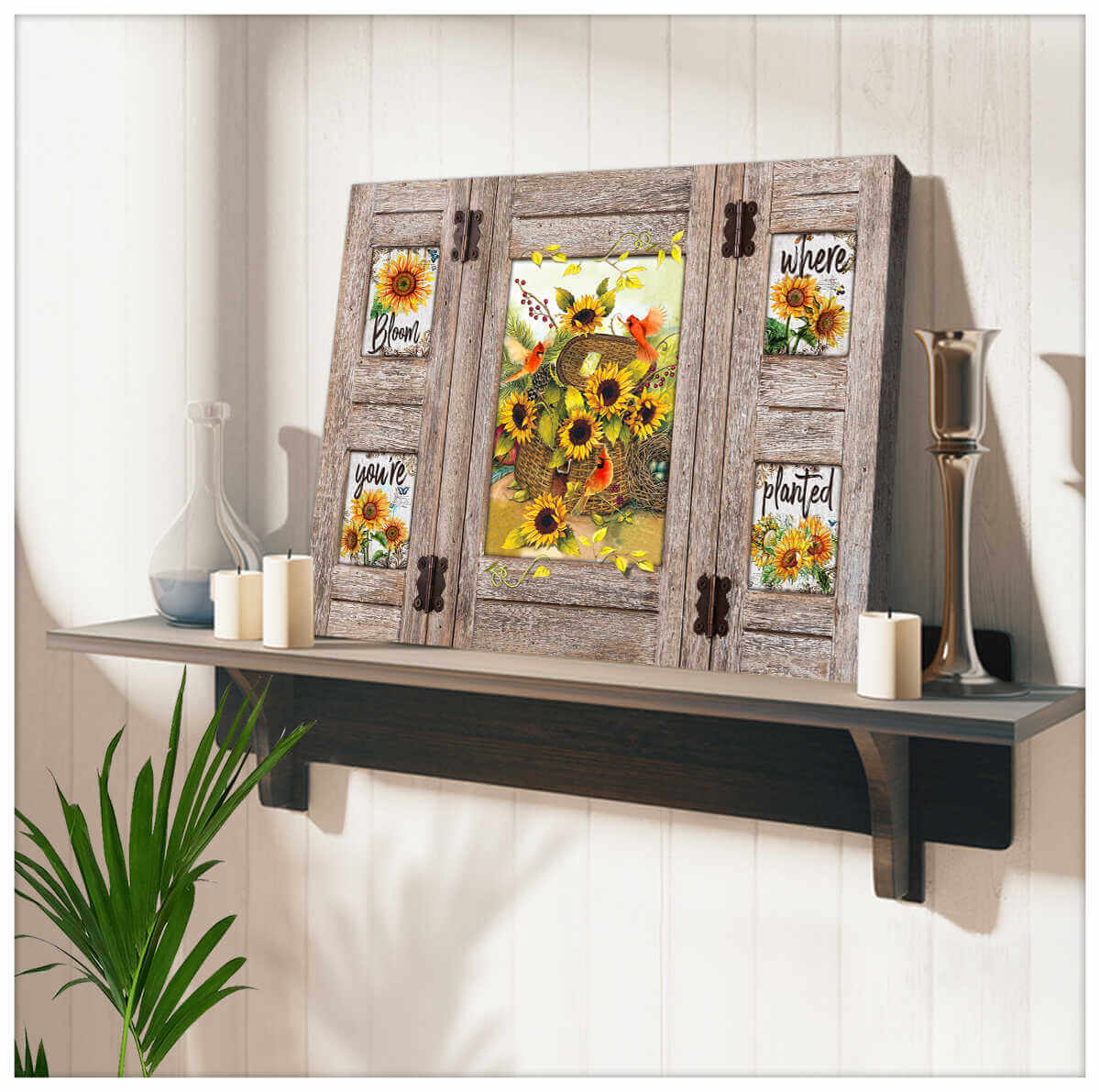 Sunflowers-And-Cardinal-Window-Canvas-Bloom-Where-YouRe-Planted-Wall-Art-Decor-3 Sunflowers And Cardinal Window Canvas Bloom Where YouRe Planted Wall Art Decor 3