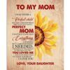 Sunflowers Mom Canvas