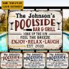 Swimming Pool Bar & Grill Soak Up The Sun Custom Classic Metal Signs