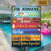 Swimming Pool Rules Good Times Expected Custom Classic Metal Signs