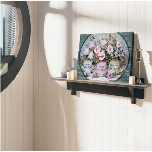 Thankful Grateful Blessed Butterfly Canvas Prints Wall Art Decor