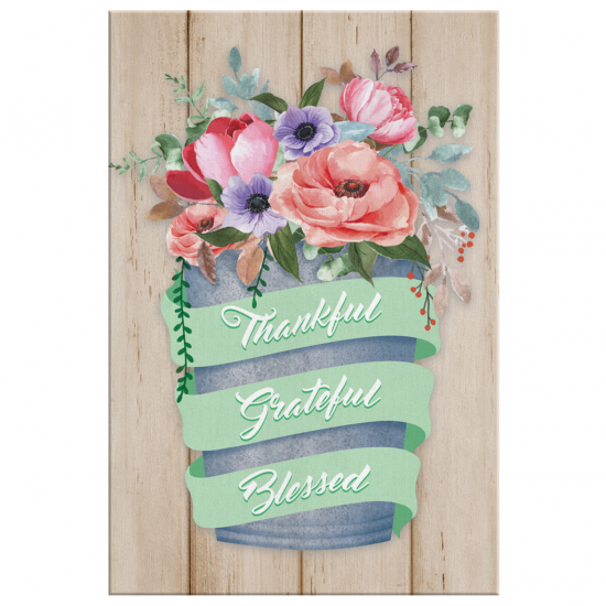 Thankful Grateful Blessed Canvas Wall Art 2 1