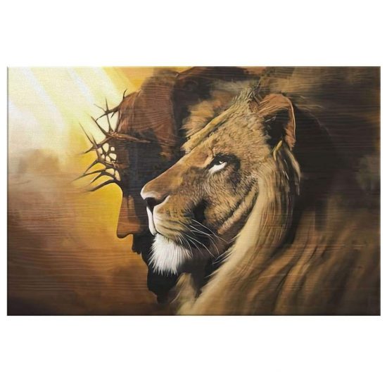 The Lion Of Judah Jesus Christ Canvas Wall Art Christian Wall Art 2