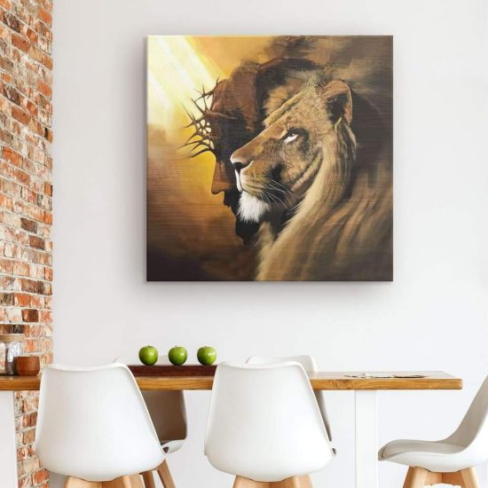 The Lion Of Judah Jesus Christ Wall Art Canvas Jesus Lion Wall Art 1