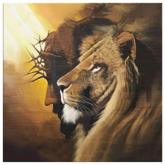 The Lion Of Judah Jesus Christ Wall Art Canvas Jesus Lion Wall Art 2