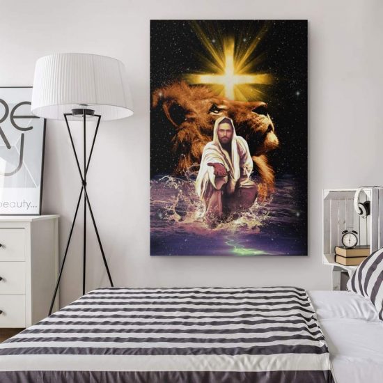 Jesus Reaching Out His Hand Canvas Wall Art