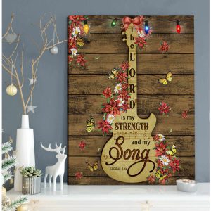 The Lord Is My Strength And My Song Canvas Prints Wall Art Decor 1