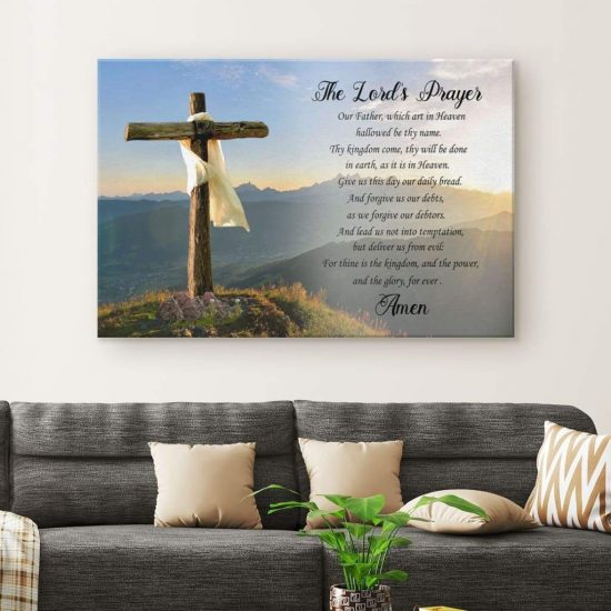 The LordS Prayer Canvas Print Christian Wall Art Canvas 1