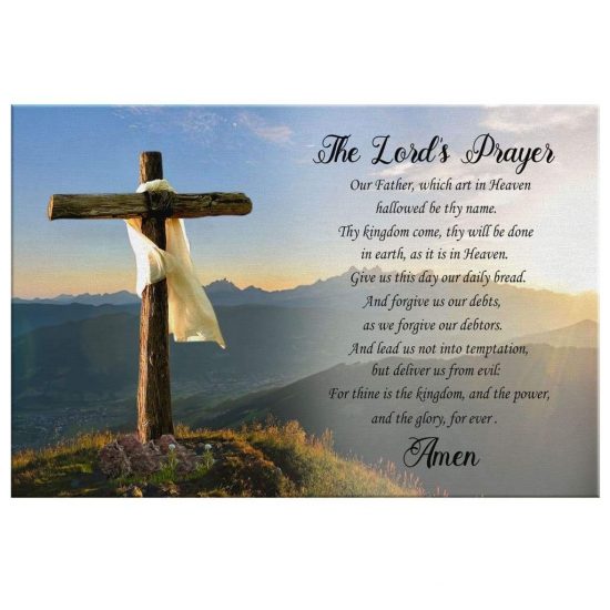 The LordS Prayer Canvas Print Christian Wall Art Canvas 2