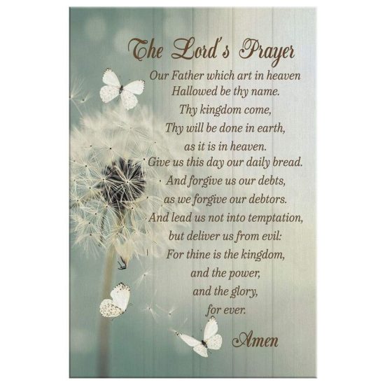 The LordS Prayer Wall Art Canvas Christian Wall Art 2