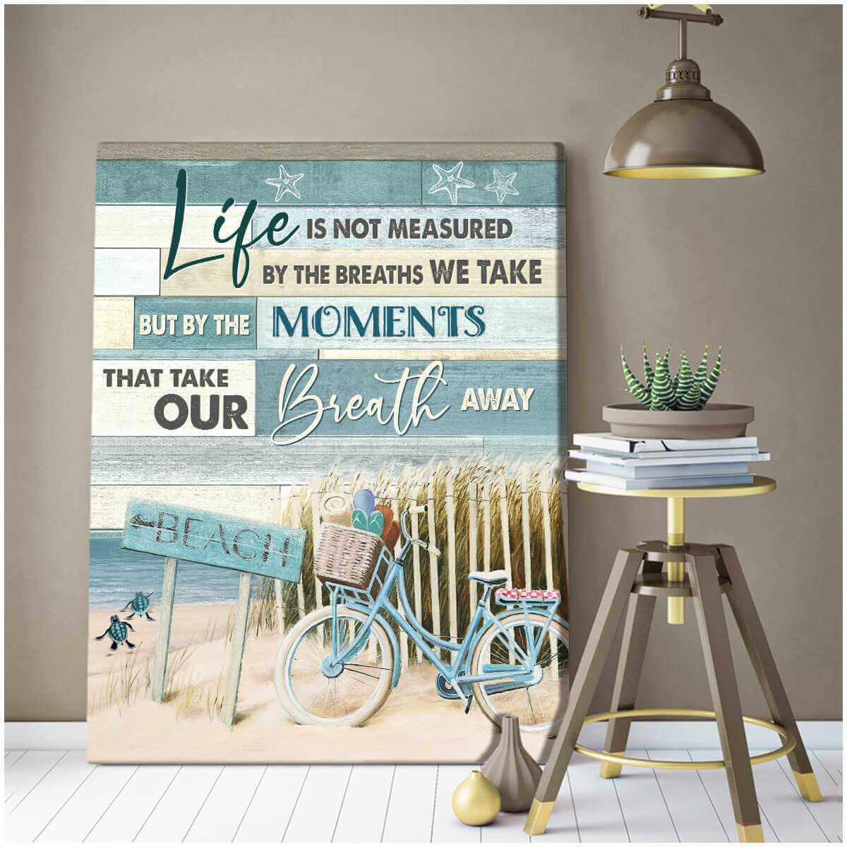 The-Moments-Beach-And-Turtle-Canvas-Wall-Art-1 The Moments Beach And Turtle Canvas Wall Art 1