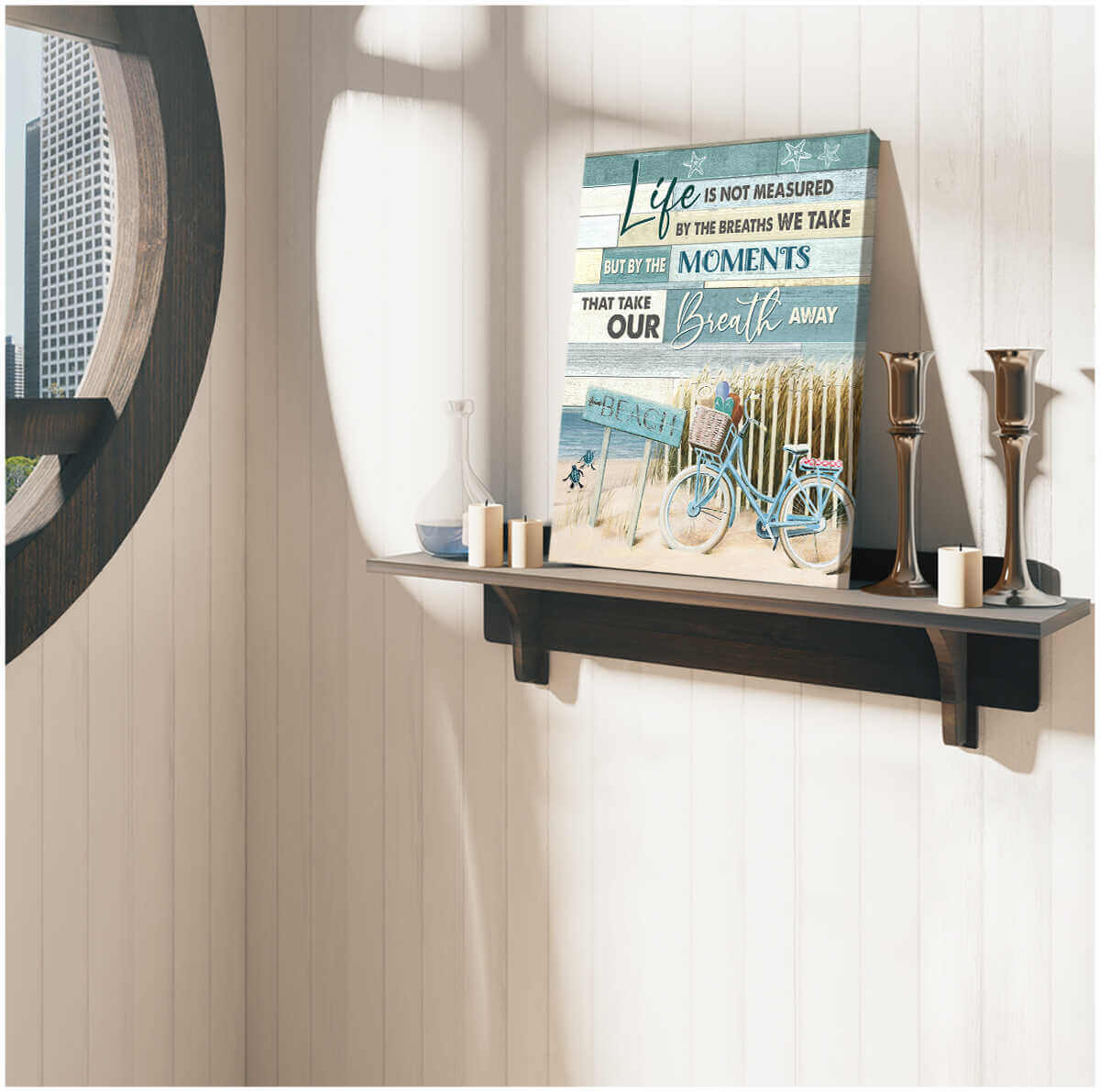The-Moments-Beach-And-Turtle-Canvas-Wall-Art-3 The Moments Beach And Turtle Canvas Wall Art 3