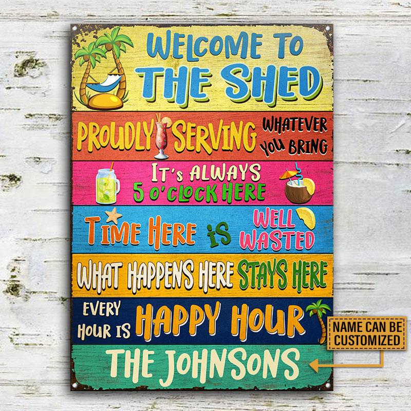 The-Shed-What-Happens-Here-Stays-Here-Custom-Classic-Metal-Signs-2 The Shed What Happens Here Stays Here Custom Classic Metal Signs 2