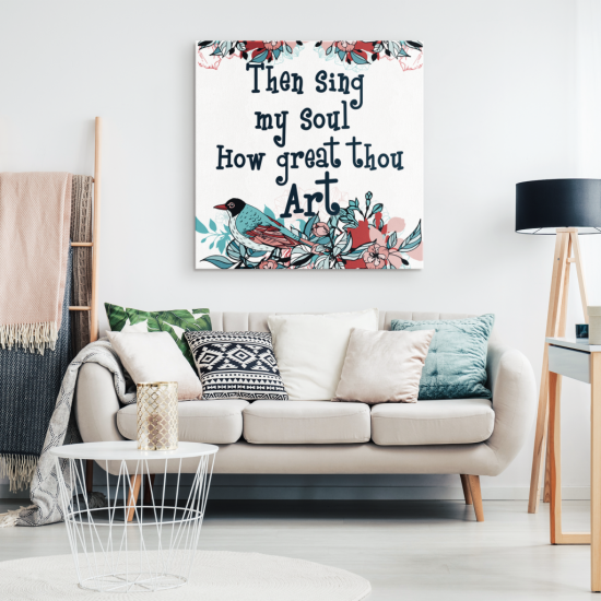 Then Sing My Soul How Great Thou Art Canvas Wall Art 1