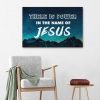 There Is Power In The Name Of Jesus Canvas Wall Art