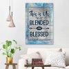 This Is Us Blended And Blessed Canvas Wall Art - Christian Wall Art