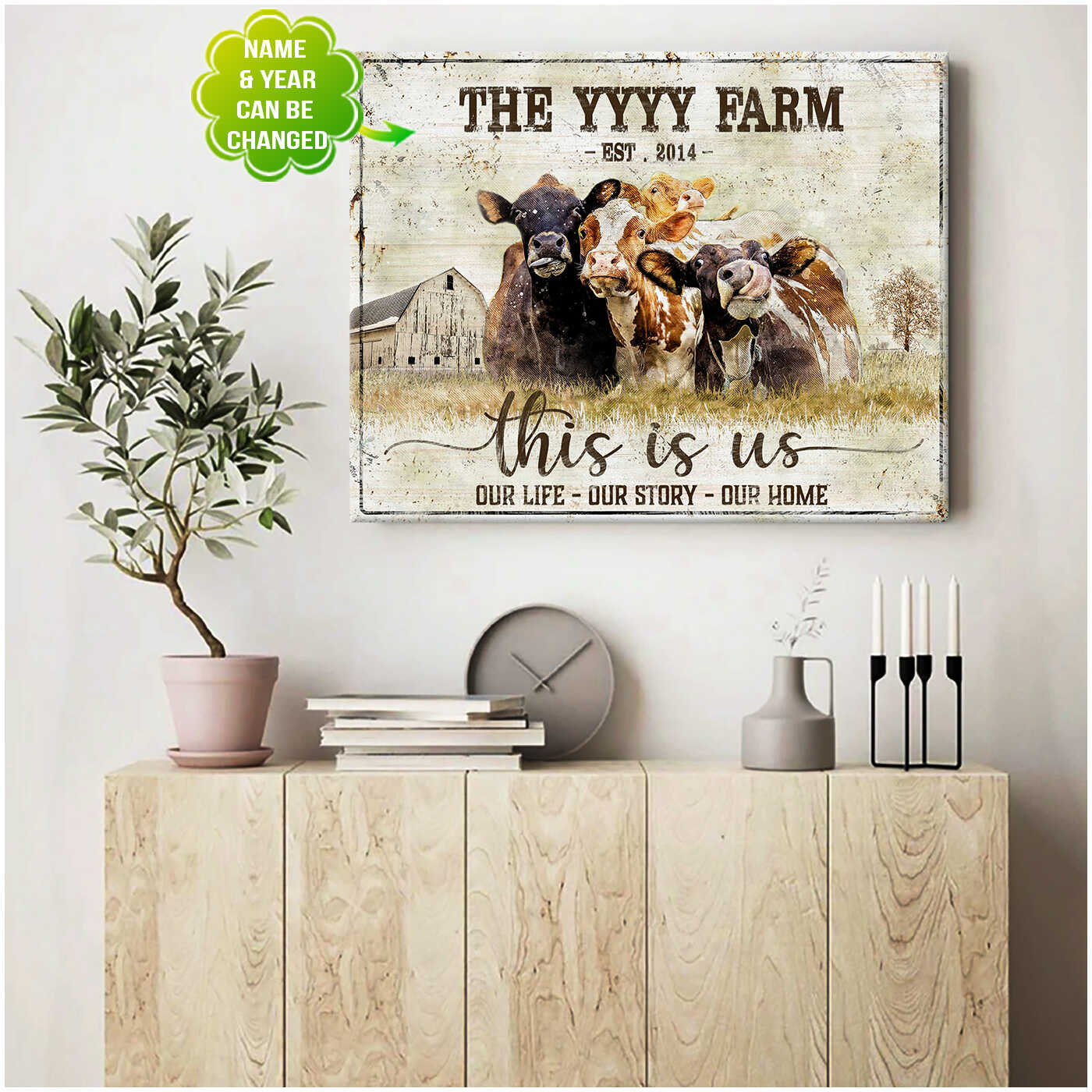This-Is-Us-Cows-Canvas-Prints-Wall-Art-Decor-3 This Is Us Cows Canvas Prints Wall Art Decor 3