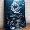 To My Daughter Never Forget That I Love You Life Is Filled With Hard Times And Good Times Dolphin Canvas