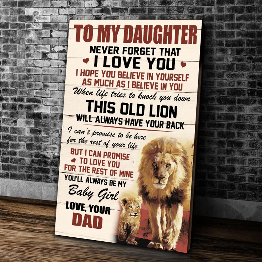 To My Daughter Never Forget That I Love You