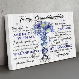 To My Granddaughter Every Day That You Are Not With Me I Think About You