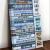 To My Granddaughter Never Forget That I Love You Life Is Filled With Hard Times And Good Times Canvas Prints Wall Art Decor