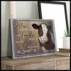 Top 10 Beautiful Cow Canvas Bless The Family Beside Us Farmhouse Wall Art Decor