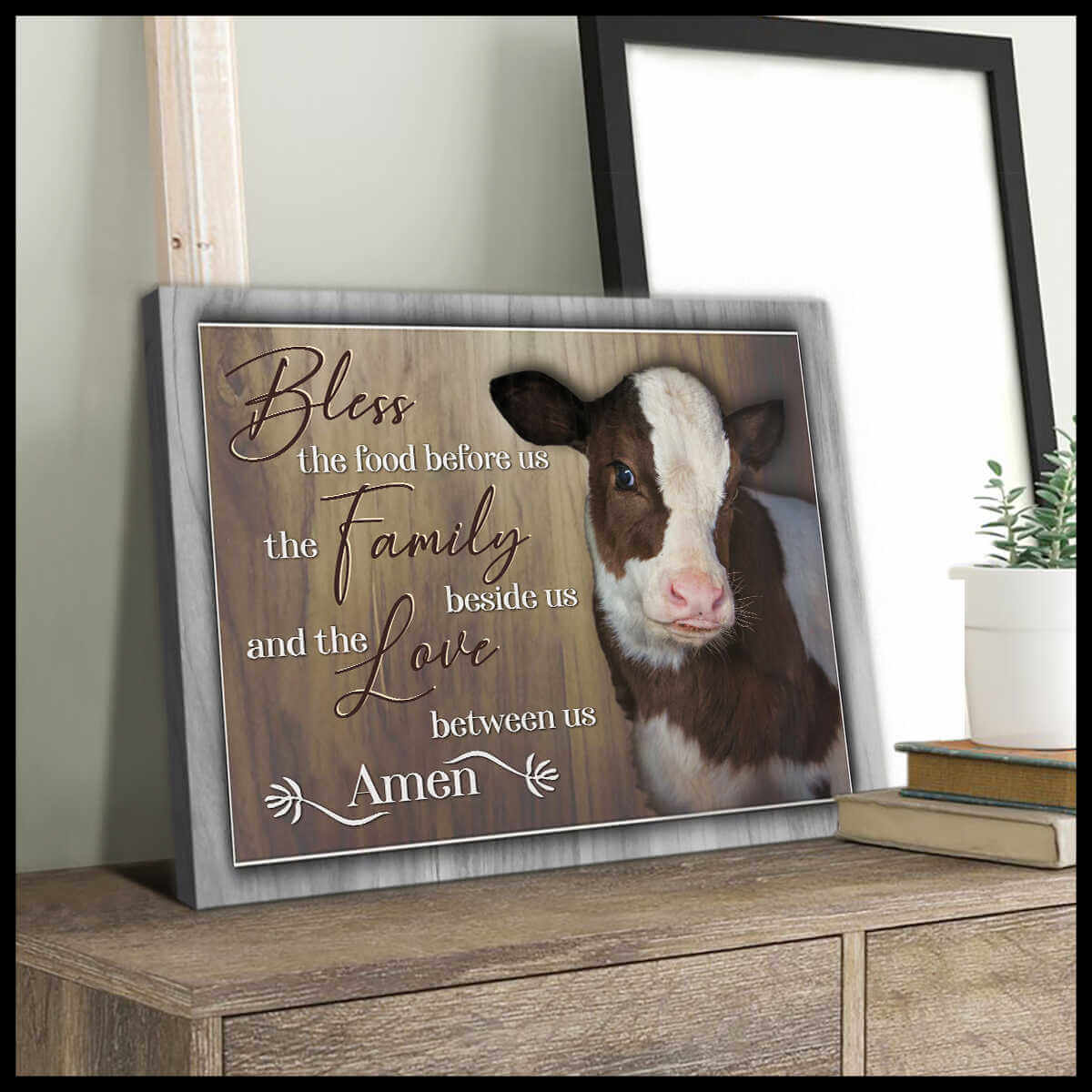 Top-10-Beautiful-Cow-Canvas-Bless-The-Family-Beside-Us-Farmhouse-Wall-Art-Decor Top 10 Beautiful Cow Canvas Bless The Family Beside Us Farmhouse Wall Art Decor