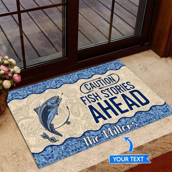 Trout Fish Personalized Custom Name Doormat Welcome Mat