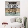 Trust In The Lord With All Your Heart Proverbs 3:5 Bible Verse Wall Art Canvas