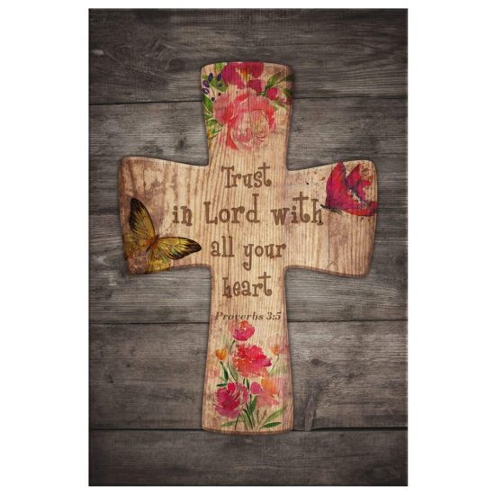 Trust In The Lord With All Your Heart Proverbs 35 Bible Verse Wall Art Canvas 2 2