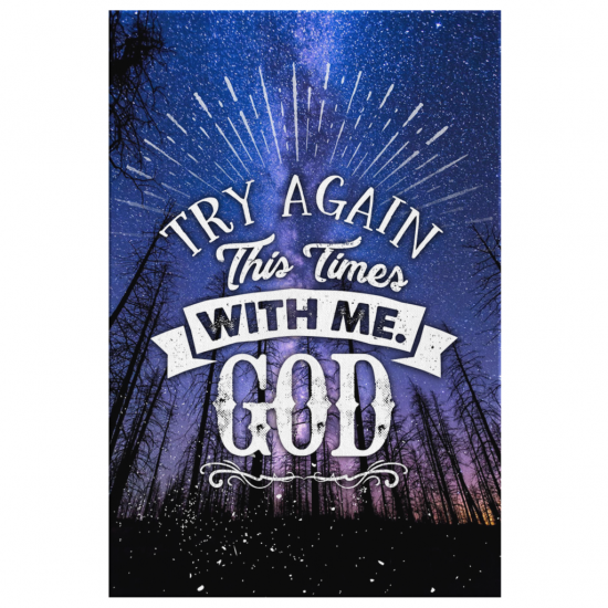 Try Again This Time With Me God Canvas Wall Art 2 1