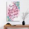 Tune My Heart To Sing Thy Grace Hymn Lyrics Wall Art Canvas