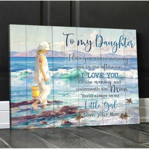 Turtle Canvas To My Daughter I Love You Wall Art Decor 1