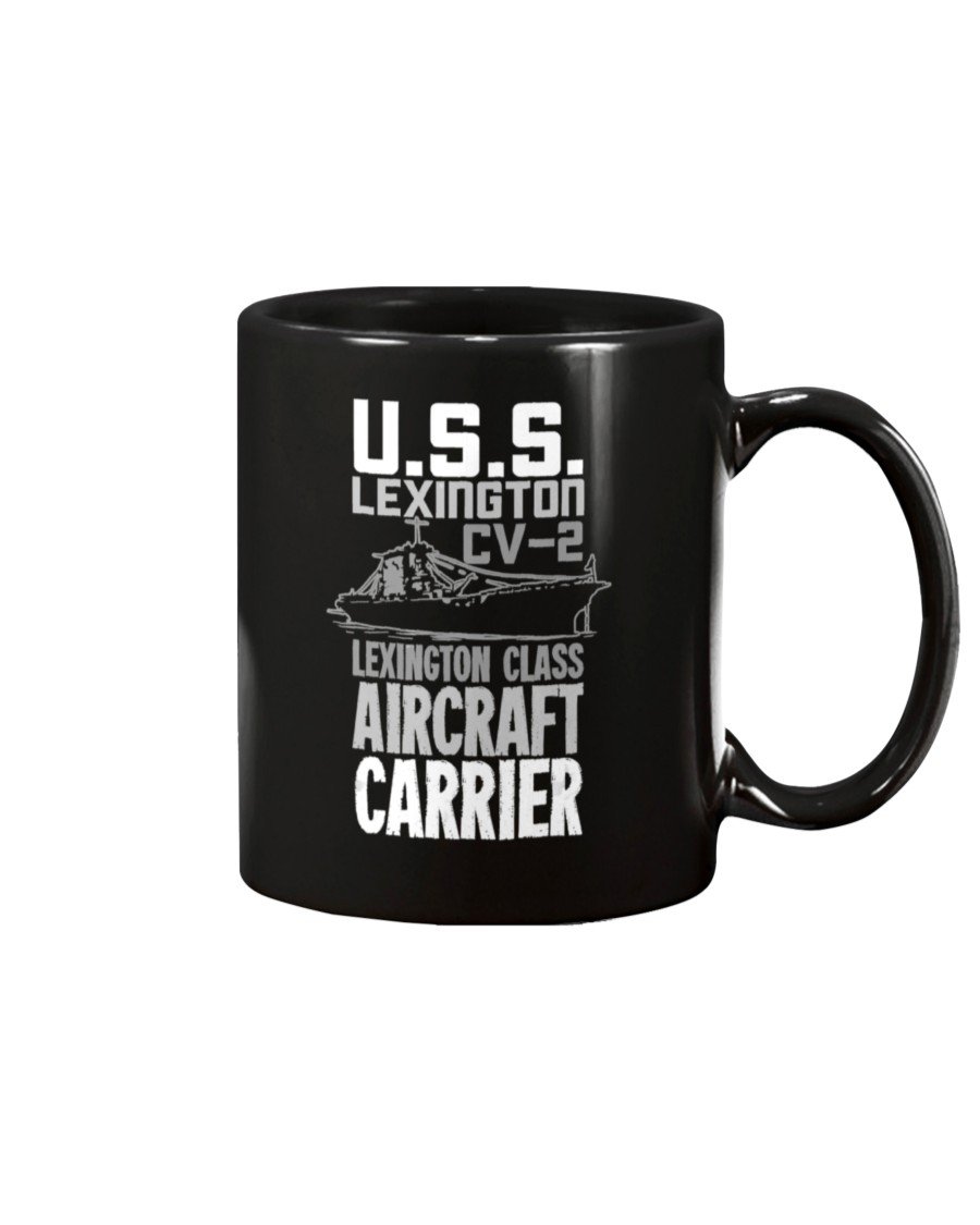 USS-Lexington-CV-2-Aircraft-Carrier-Gift-For-A-Veteran-Mug-1 USS Lexington CV 2 Aircraft Carrier Gift For A Veteran Mug 1