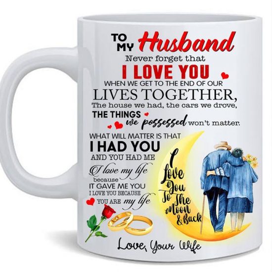 To My Husband Never Forget That I Love You Mug