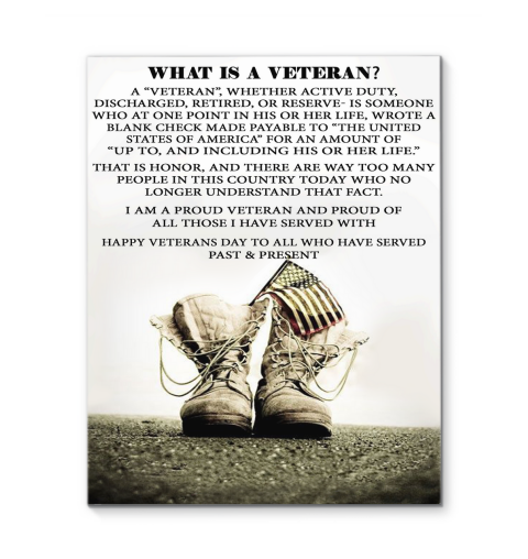 Veteran Canvas Happy Veterans Day To All Who Have Served Past And 